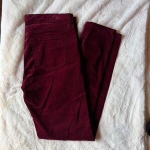Edyson Deep Red Corduroy Skinny Pants 29
